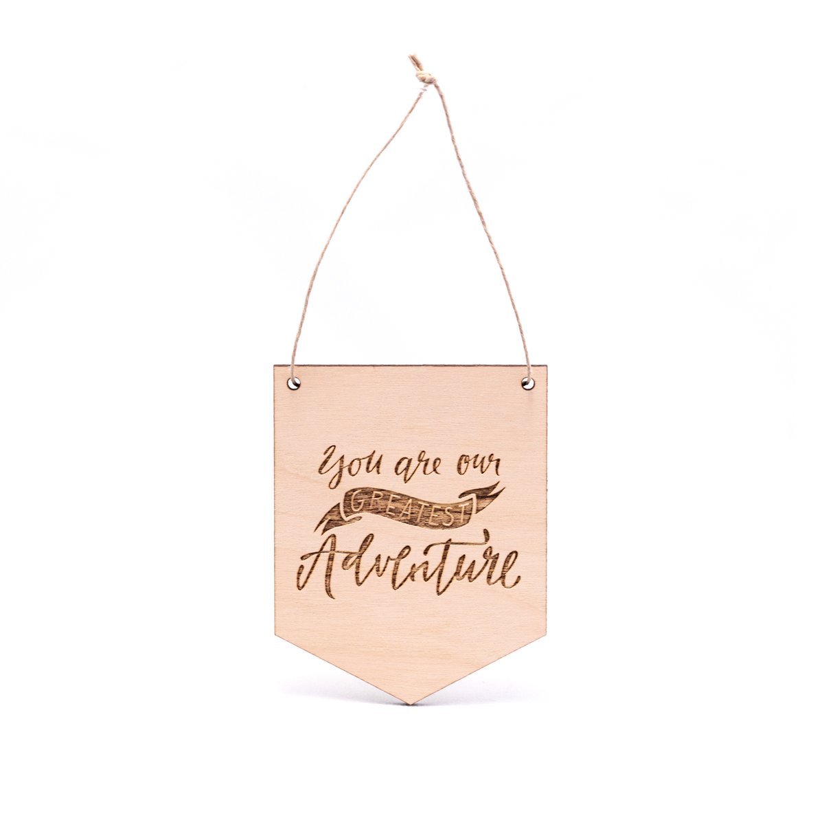 Mini Wooden Flags by Justine Ma