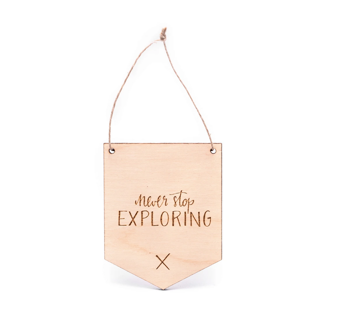 Mini Wooden Flags by Justine Ma