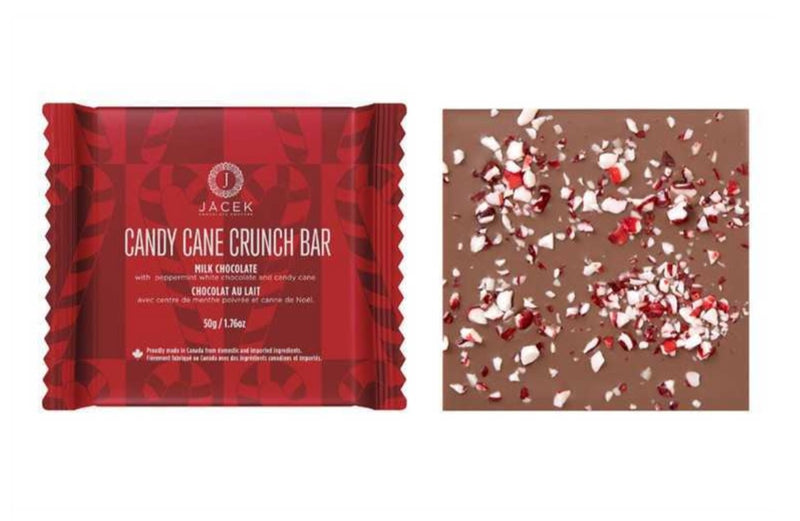 Candy Cane Crunch Bar - Jacek Chocolate