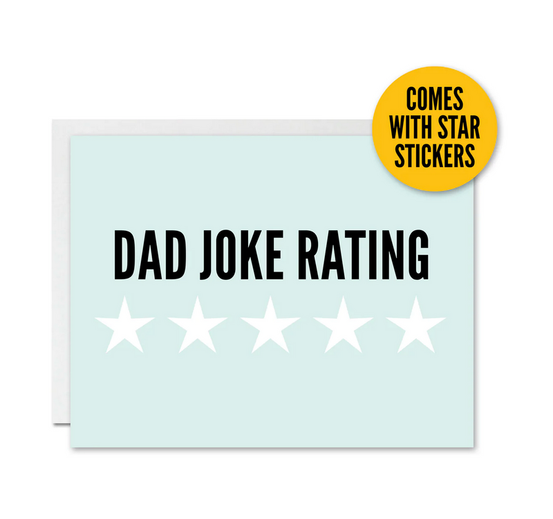 "Dad Joke Rating" CARD