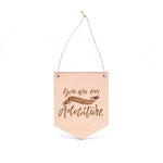 Mini Wooden Flags by Justine Ma