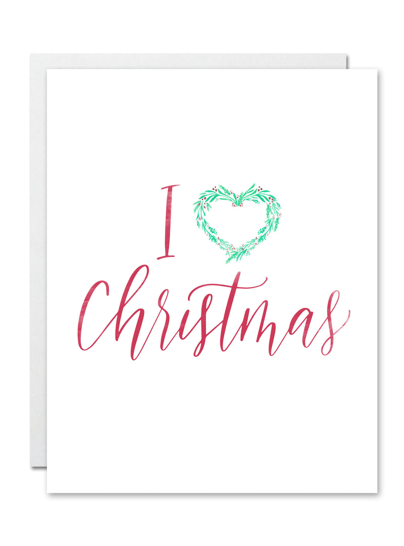 "I Love Christmas" Card