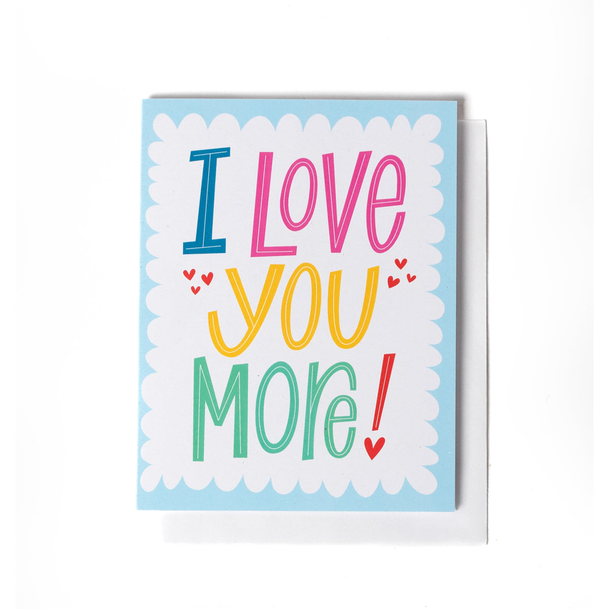 Tickled Floral sells Justine Ma cards. This card says I Love You More