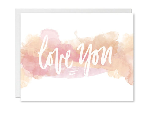Tickled Floral sells Justine Ma cards. This card says Love You