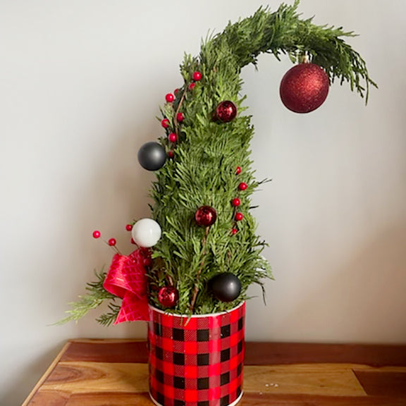Buffalo Plaid Pot Whoville Tree